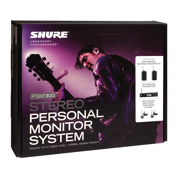 Shure P3TR112TW PSM300 Twin pack-Stereo Systems-Shure- Hermes Music
