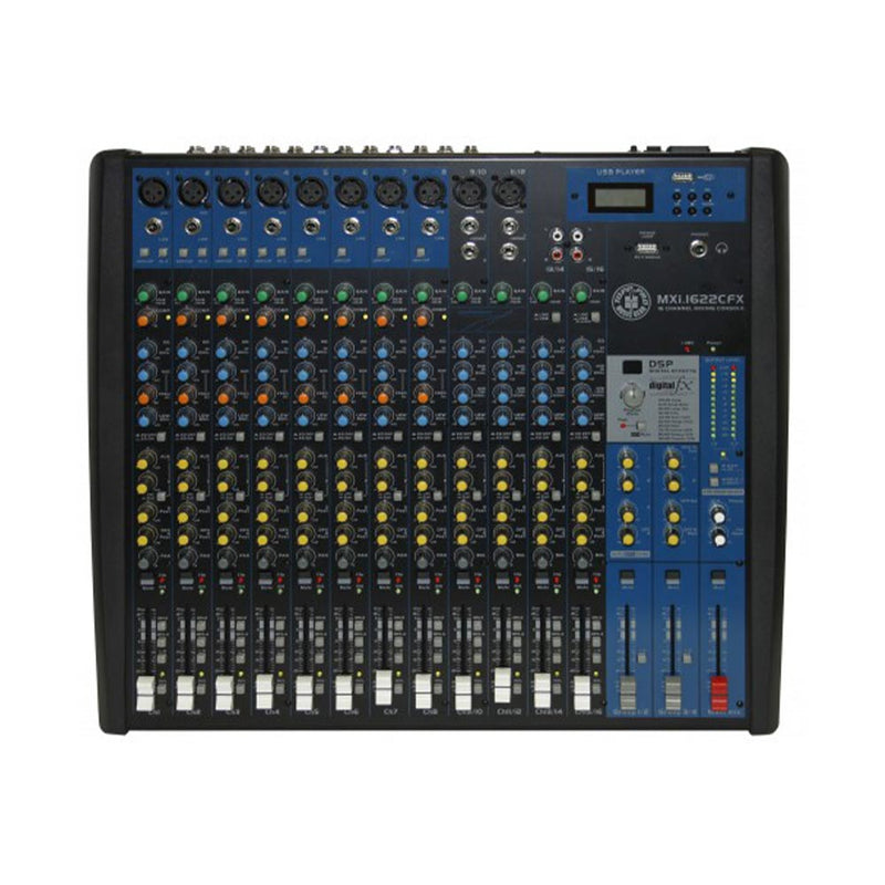 Topp Pro MXI Series Mixer 16 Channel with 8 Channel Compressor-mixer-Topp Pro- Hermes Music
