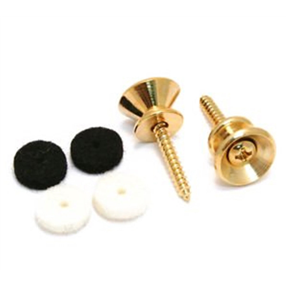 Fender Pure Vintage Strap Buttons Gold-accessories-Fender-Hermes Music