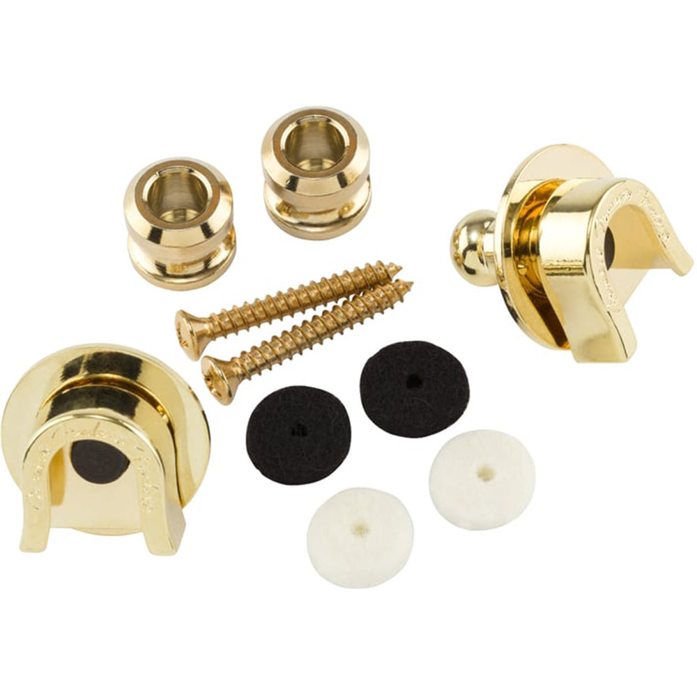 Fender Fender Strap Locks Set Gold-accessories-Fender-Hermes Music