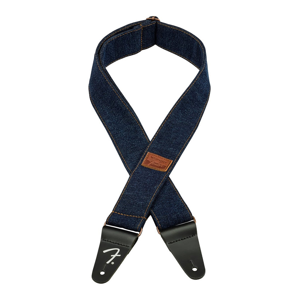 Fender X Wrangler Riveted Senim Strap Indigo-accessories-Fender-Hermes Music