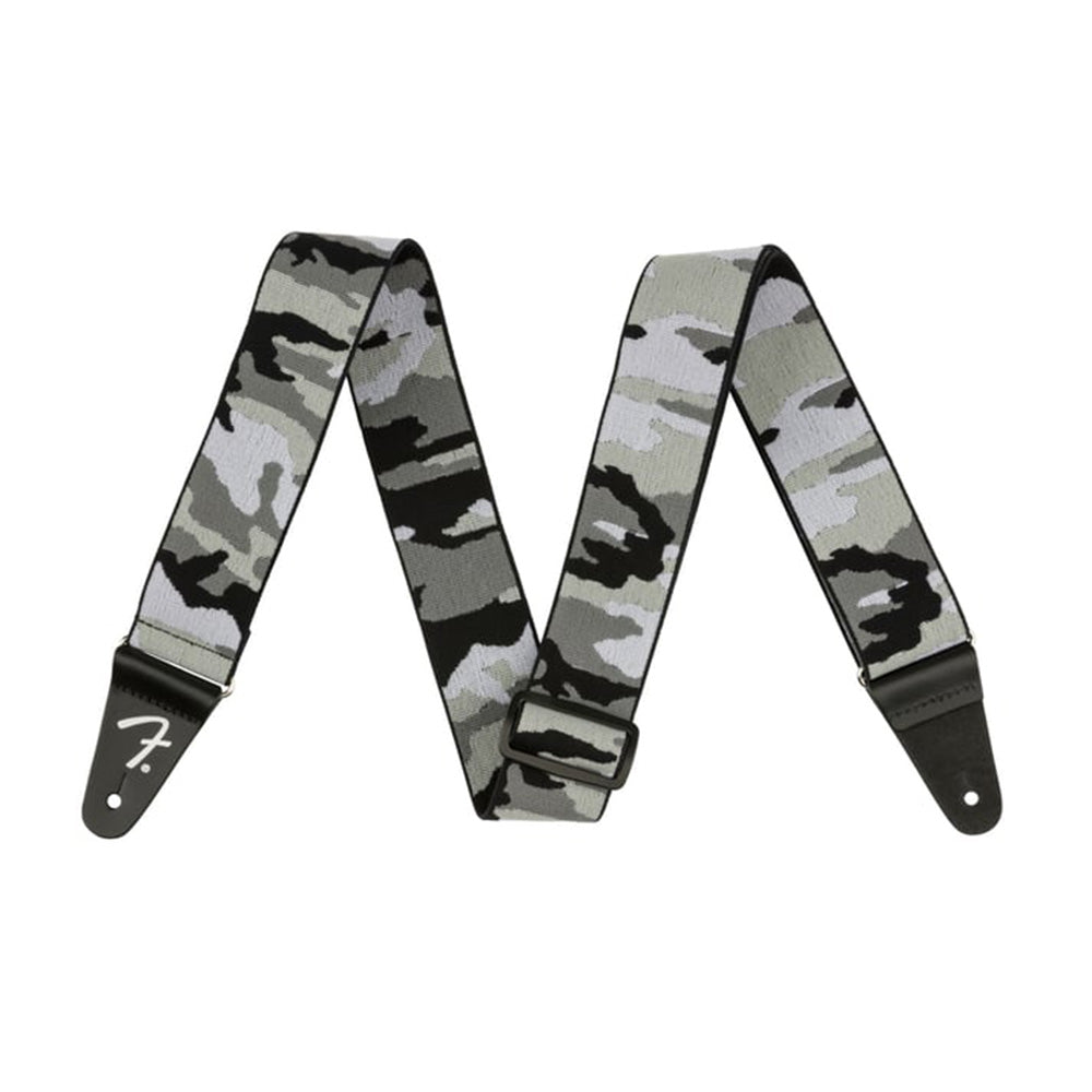 Fender Weighless Camo Strap Winter Camo-accessories-Fender-Hermes Music