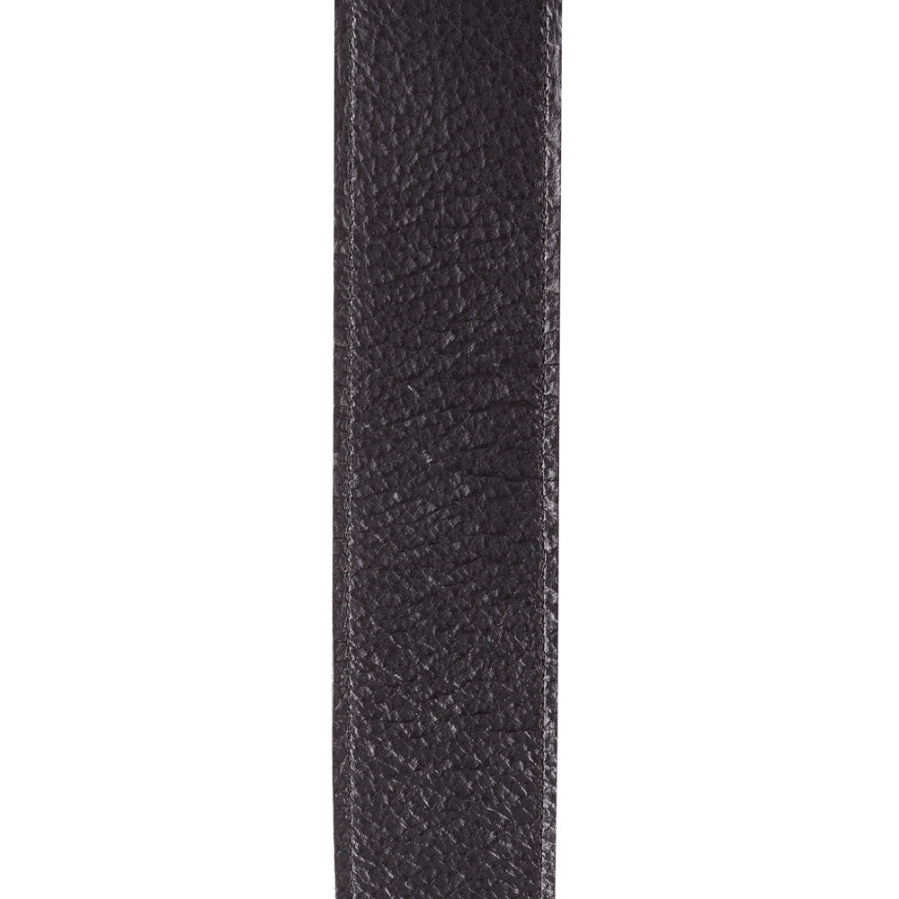 D'Addario 20GL00 Slim Garment Leather Guitar Strap Black-accessories-Daddario-Hermes Music