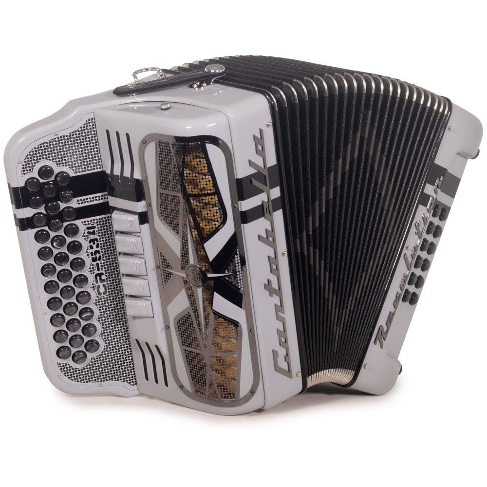 Cantabella Revolution 534 Accordion 5 Switch FBE Gray with Black-accordion-Cantabella-Hermes Music