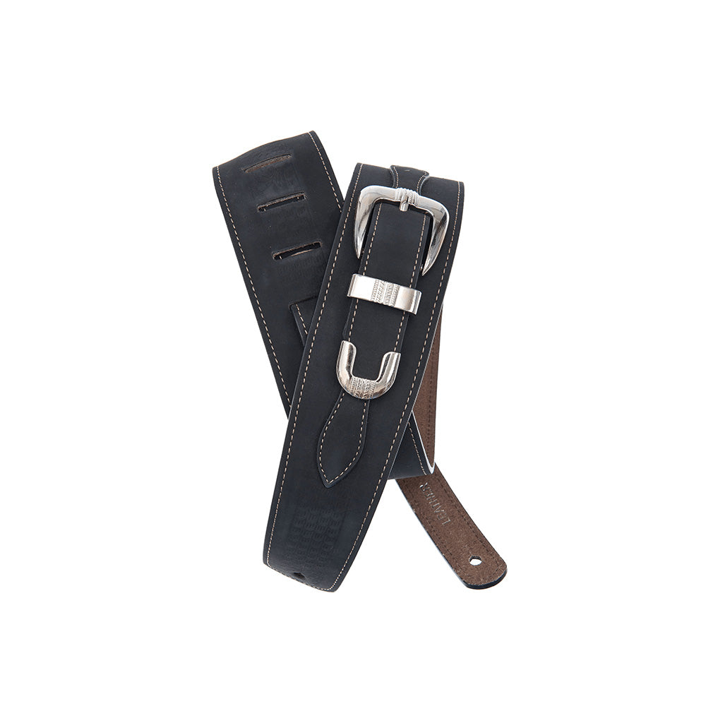 D'Addario Deluxe Leather Guitar Strap-Guitar Accessories-Daddario-Hermes Music