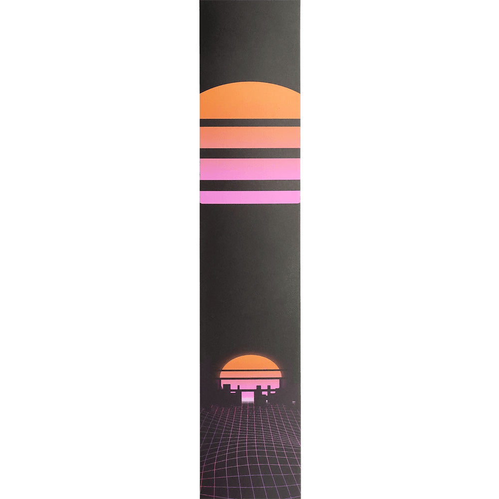 D'Addario 25RUN81 Outrun Printed Leather Guitar Strap Power Grid