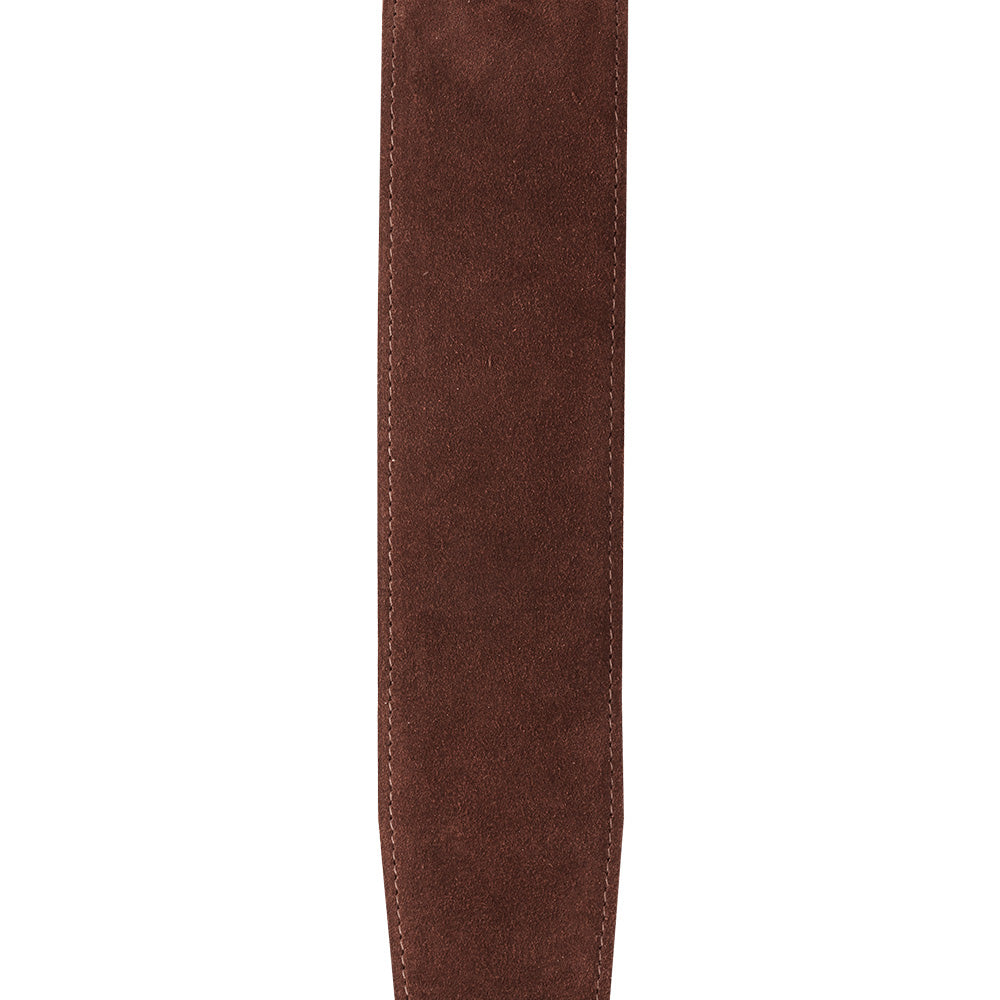 D'Addario 25SS01-DX Suede Cognac Guitar Strap-Guitar Accessories-Daddario-Hermes Music