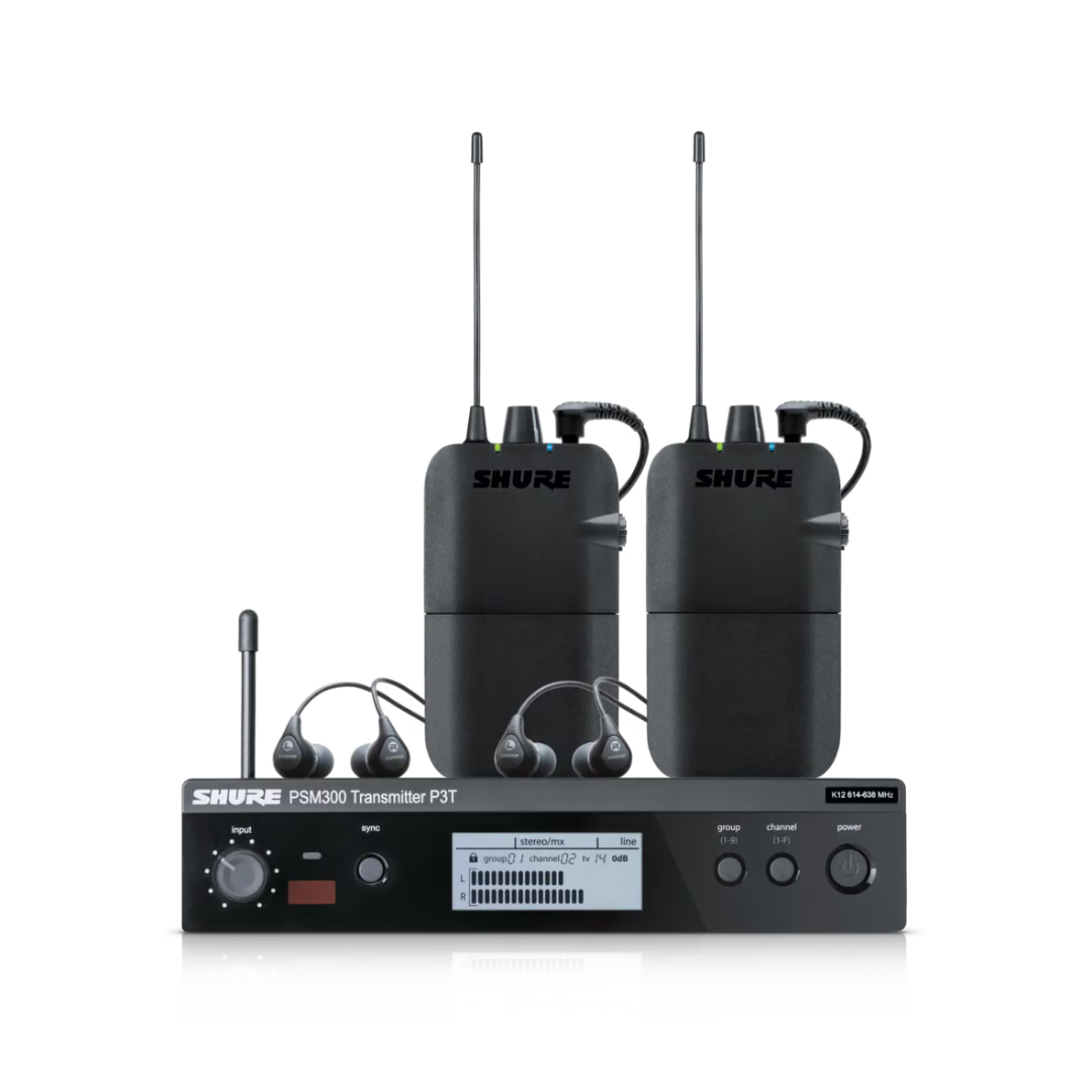 Shure P3TR112TW PSM300 Wireless Twin pack-Stereo Systems-Shure-Hermes Music