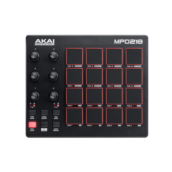 Akai MPD218 USB Pad Controller with RGB-controller-Akai- Hermes Music
