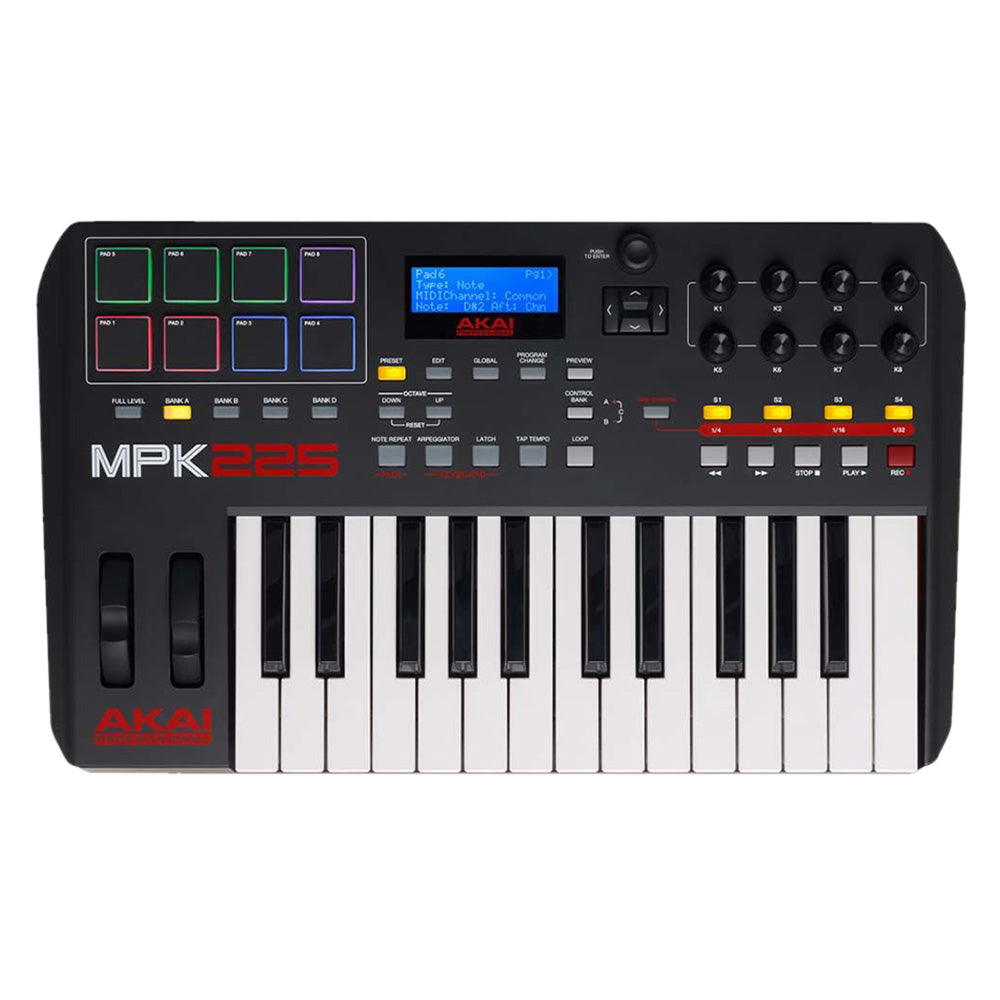 Akai MPK225 25-Key MIDI Keyboard Controller-keyboard-Akai- Hermes Music