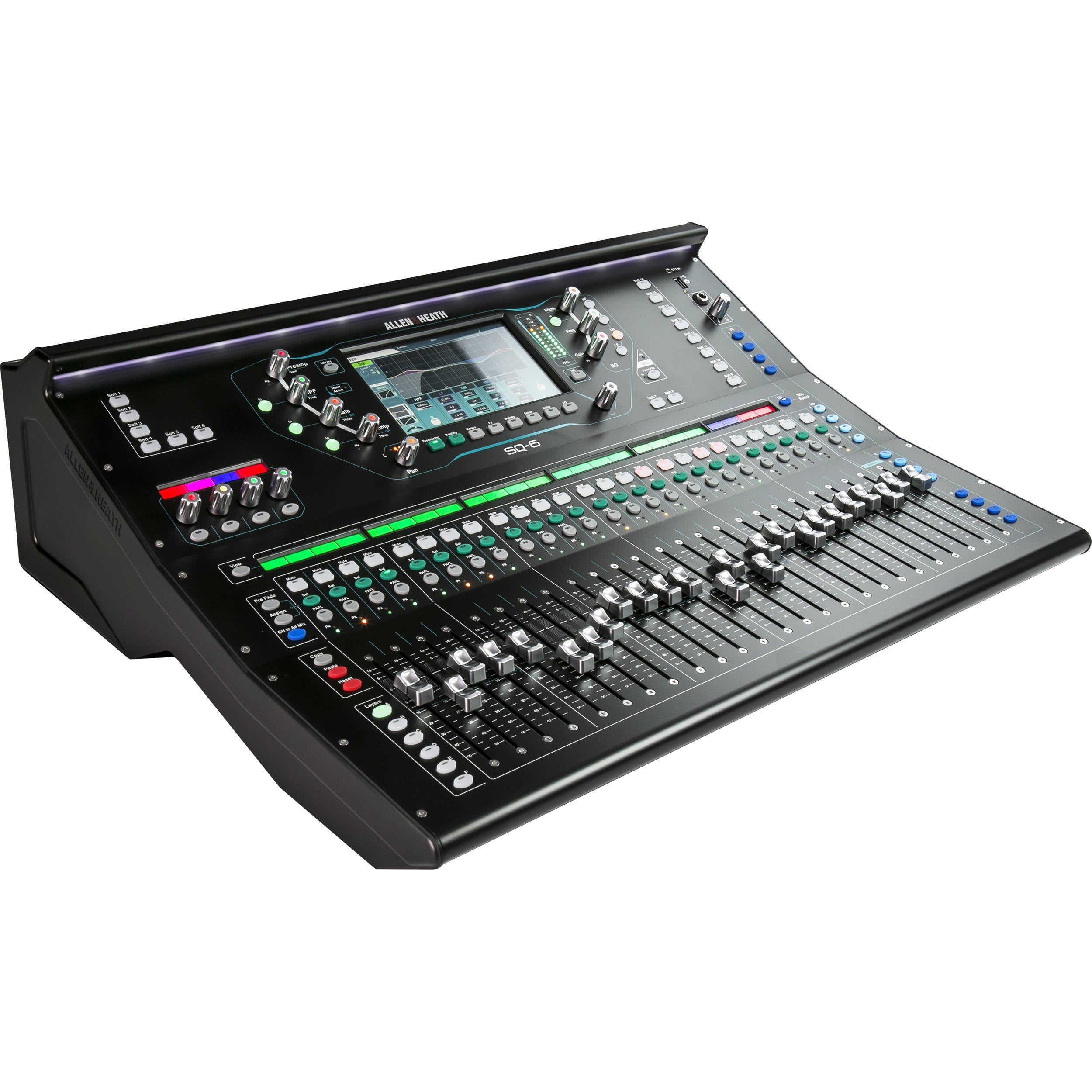 Allen & Heath SQ-6 48-Channel / 36-Bus Digital Mixer with 24+1 Motorized Faders-digital mixer-Allen & Heath- Hermes Music