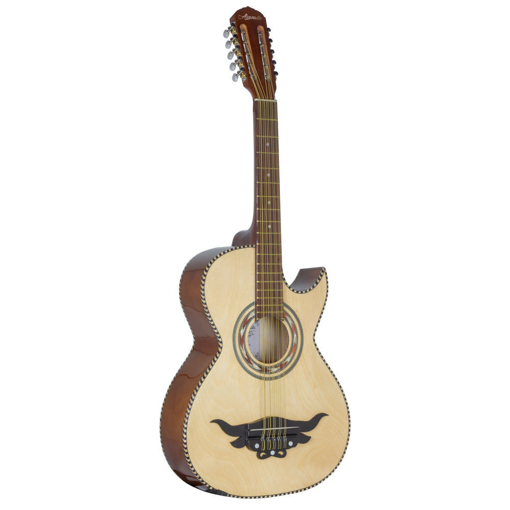 Alvarado Bajo Quinto Natural Maple with Gig Bag-Bajo Quinto-Alvarado- Hermes Music