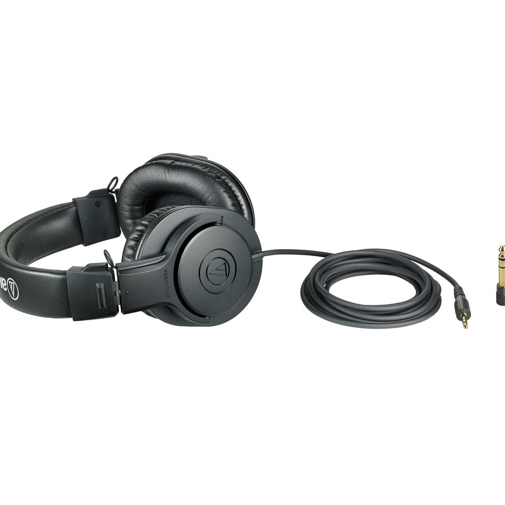 Audio Technica ATH-M20X Closed-Back Dynamic Monitor Headphones-headphones-Audio Technica- Hermes Music