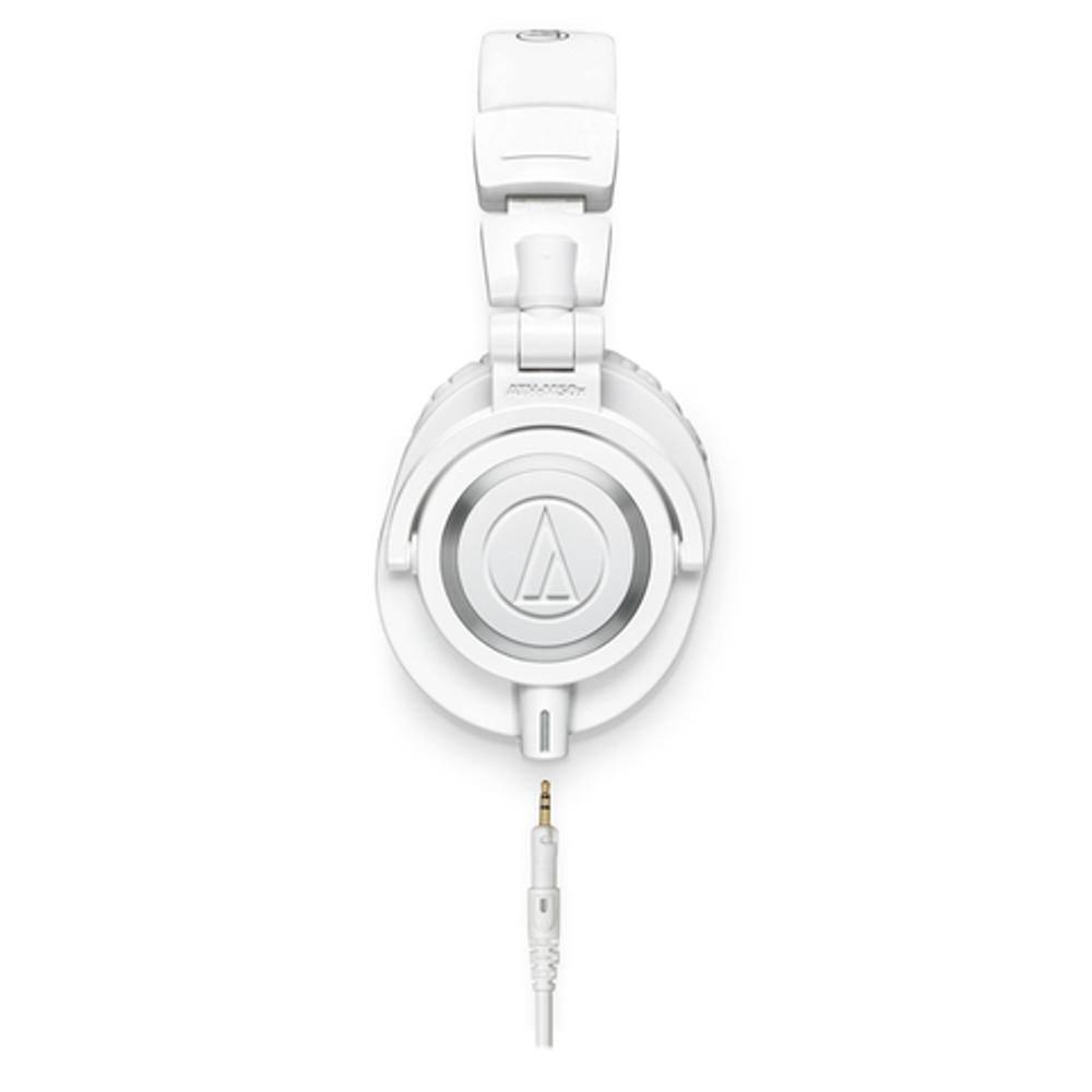 Audio Technica ATH-M50X Monitor Headphones with Disconnectable Cables - White-headphones-Audio Technica- Hermes Music