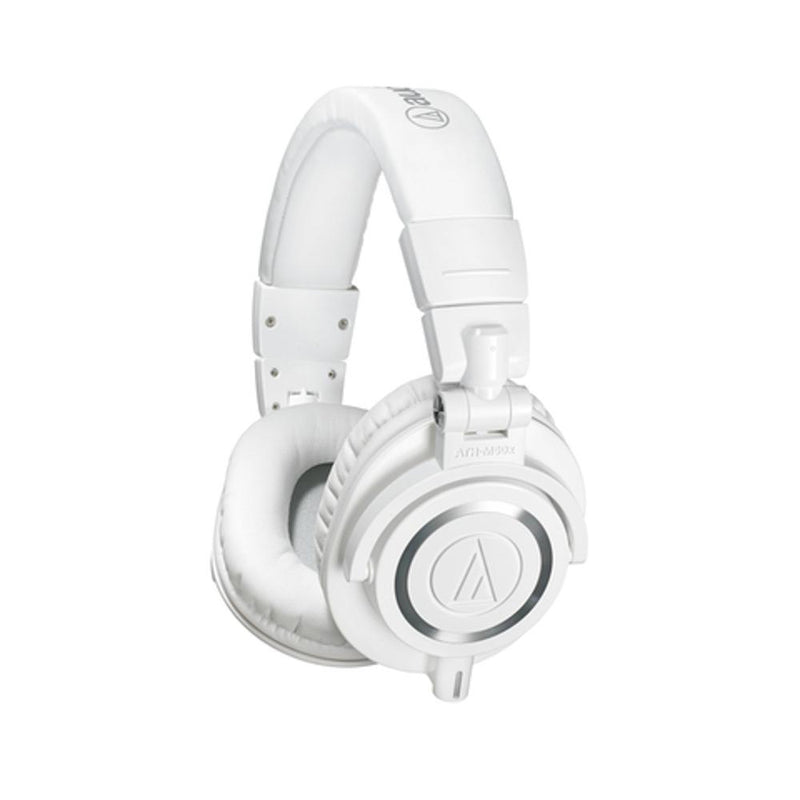 Audio Technica ATH-M50X Monitor Headphones with Disconnectable Cables - White-headphones-Audio Technica- Hermes Music