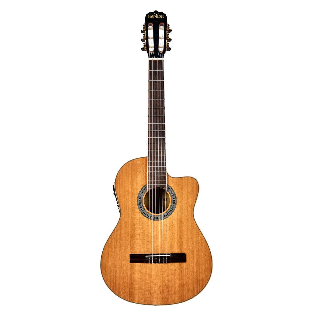 Babilon Malaga Electro-Acoustic Guitar Natural-guitar-Babilon- Hermes Music