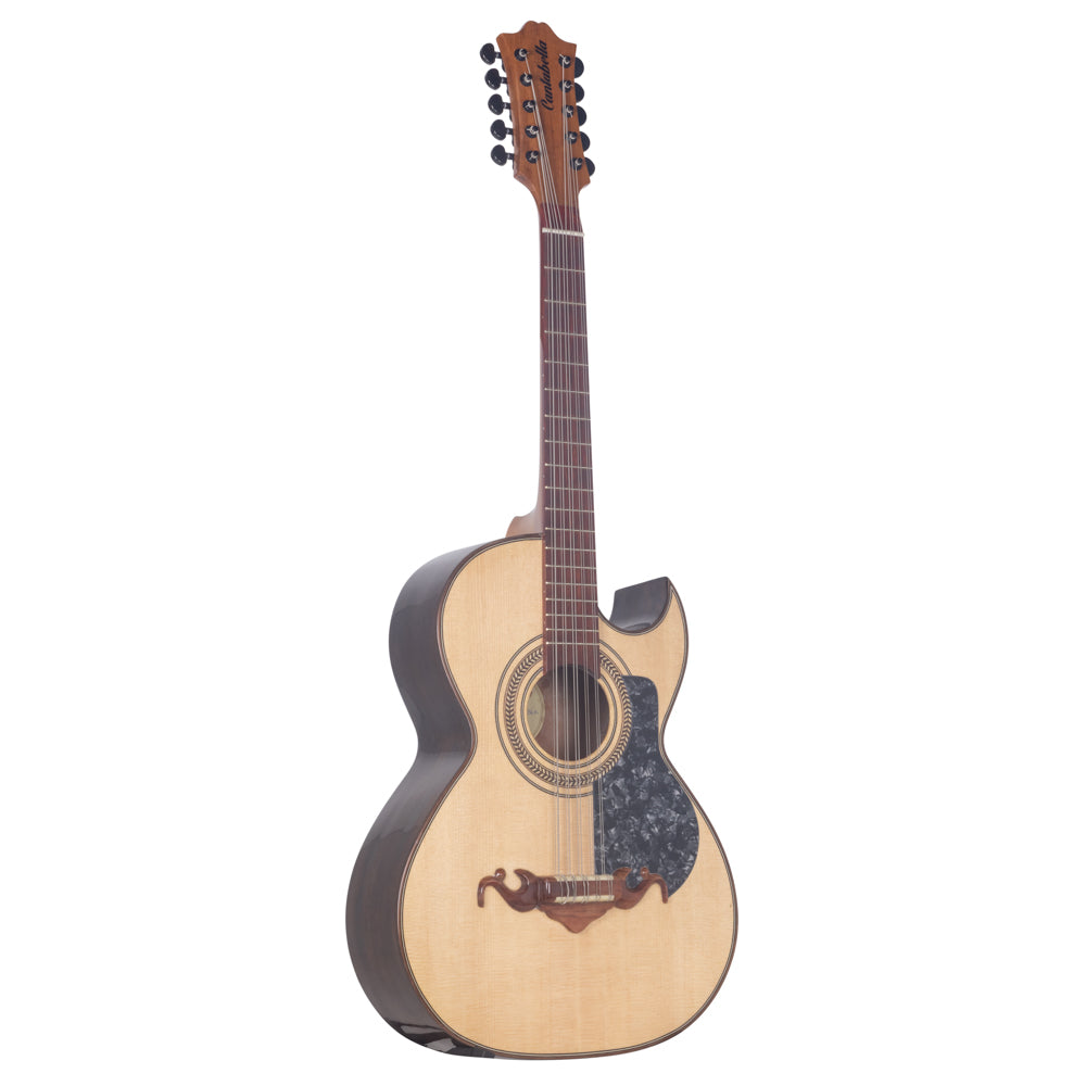 Cantabella Bajo Quinto Cedar Wood Black Machinery Gray Mica with Case Bundle-bajo quinto-Cantabella- Hermes Music