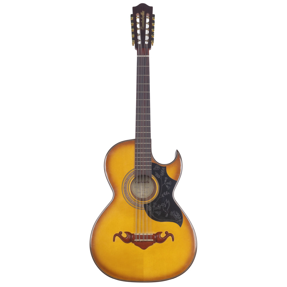 Cantabella Bajo Quinto Cedar Wood, Filleted, Sunburst, Black Mica-bajo quinto-Cantabella- Hermes Music