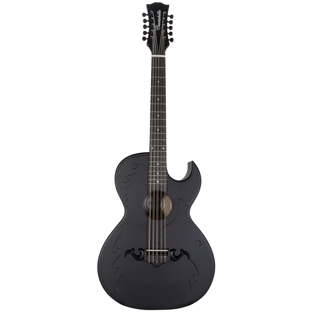 Cantabella Bajo Quinto Maple Top Matte Black with Case and Accessories-bajo quinto-Cantabella- Hermes Music