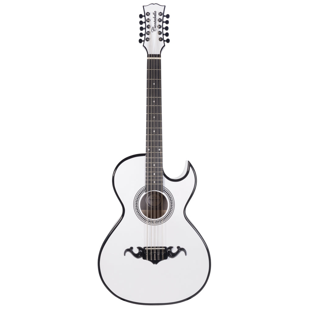 Cantabella Bajo Quinto Maple Top White with Black Binding with Case and Accessories-bajo quinto-Cantabella- Hermes Music