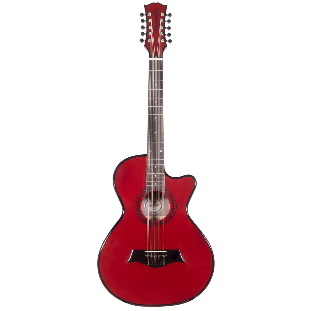 Cantabella Bajo Quinto Maple Wood in Red-Cantabella- Hermes Music