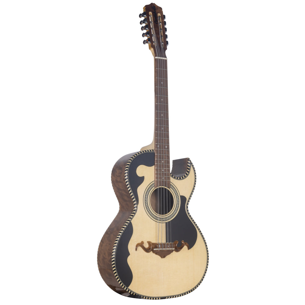 Cantabella Bajo Quinto Nogal Wood Black Includes Case-bajo quinto-Cantabella- Hermes Music