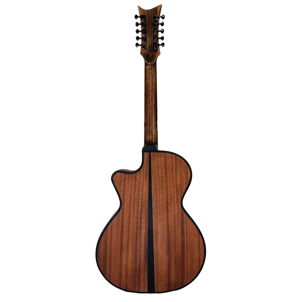 Cantabella Bajo Quinto Sapele Wood Matte Brown-bajo quinto-Cantabella- Hermes Music