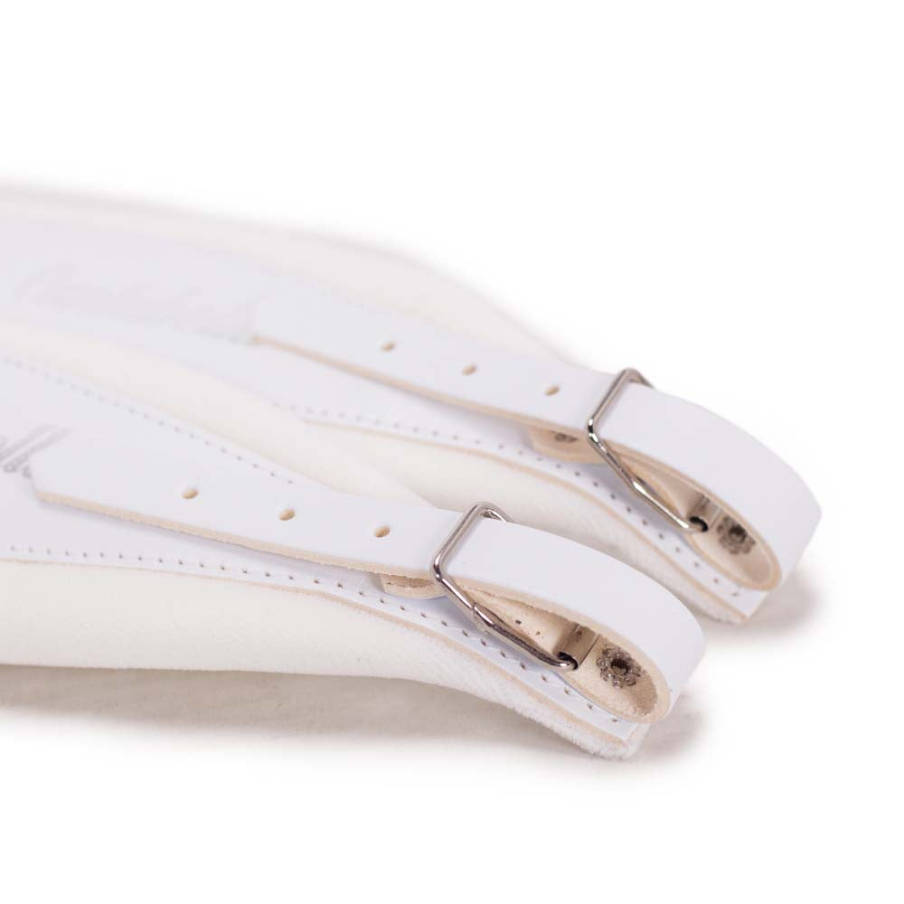 Cantabella Leather Accordion Extra Wide Straps White-accessories-Cantabella- Hermes Music