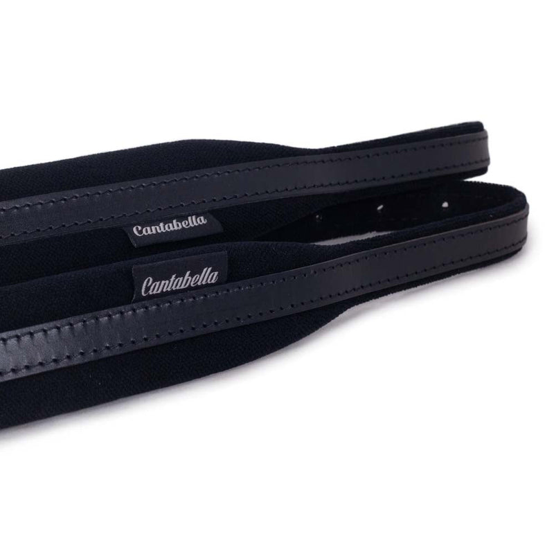 Cantabella Leather Accordion Straps Black with Tag Small 45mm-accessories-Cantabella- Hermes Music