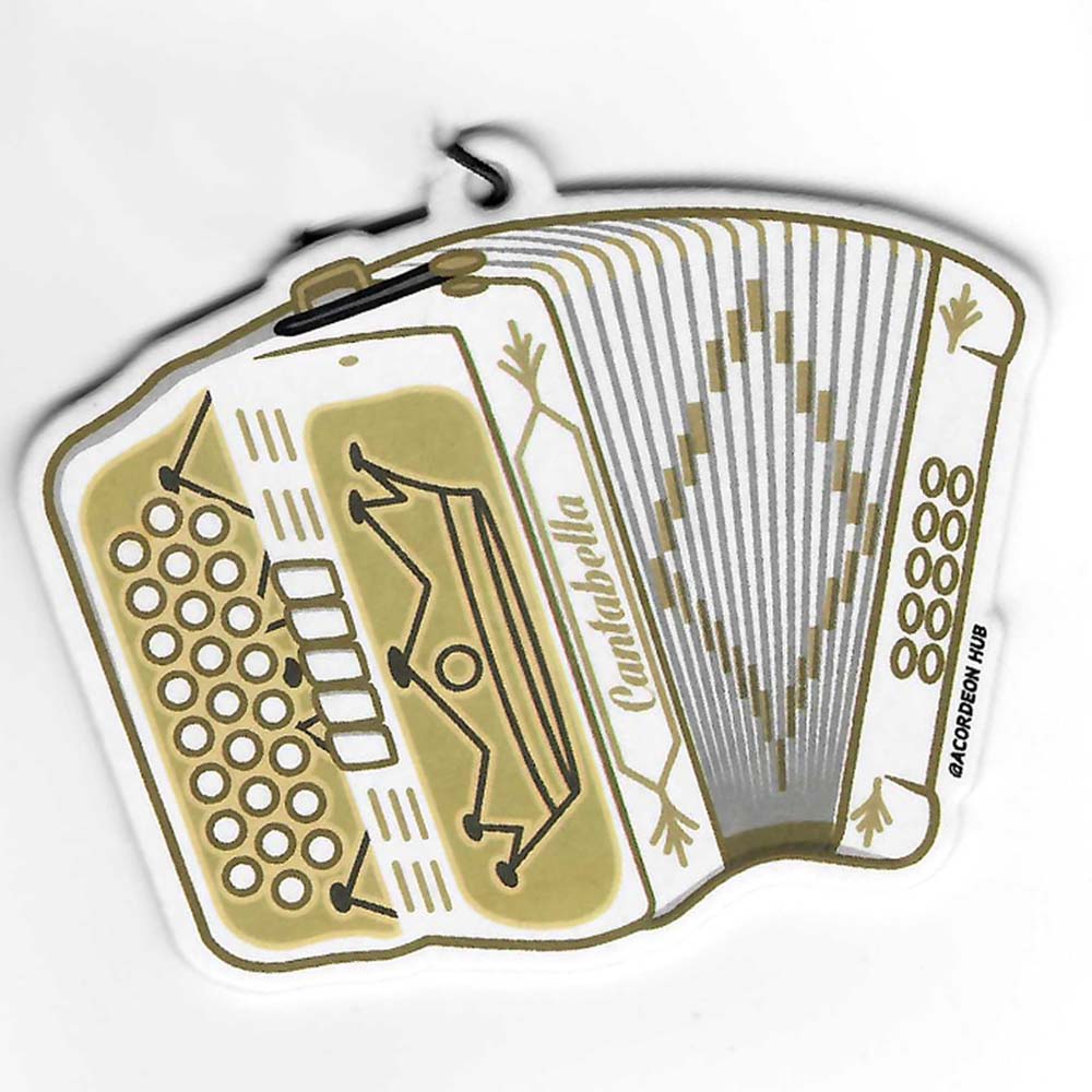 Cantabella Rey Accordion Air Freshener Artic Ice-Air Fresheners-Cantabella- Hermes Music