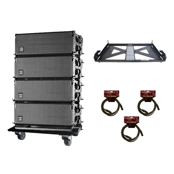 DAS Audio EVENT-208A Bundle with Stacking Bracket and Dolly-bundle-Das Audio- Hermes Music