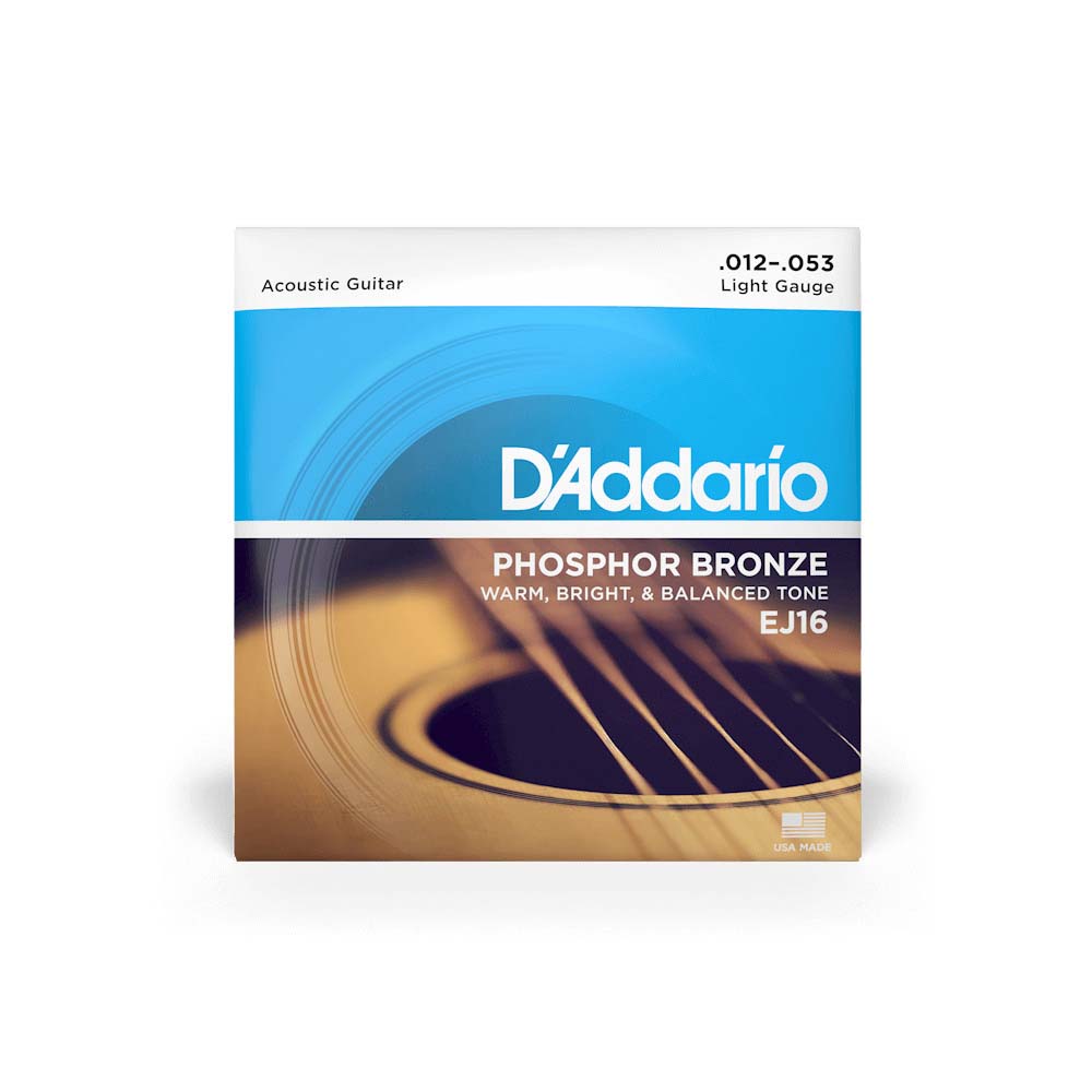 D'Addario EJ16 Phosphor Bronze Acoustic Guitar Strings-accessories-Daddario- Hermes Music