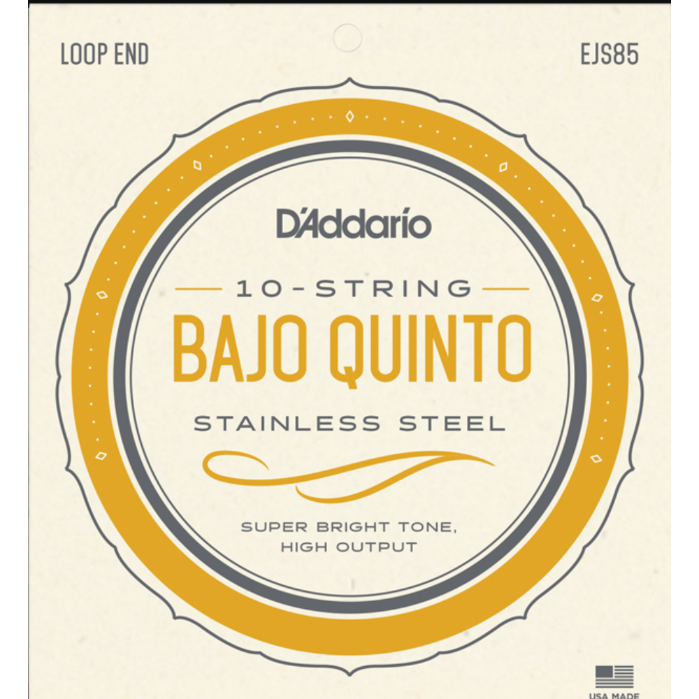 D'Addario EJS85 Bajo Quinto 10-String Set-accessories-Daddario- Hermes Music