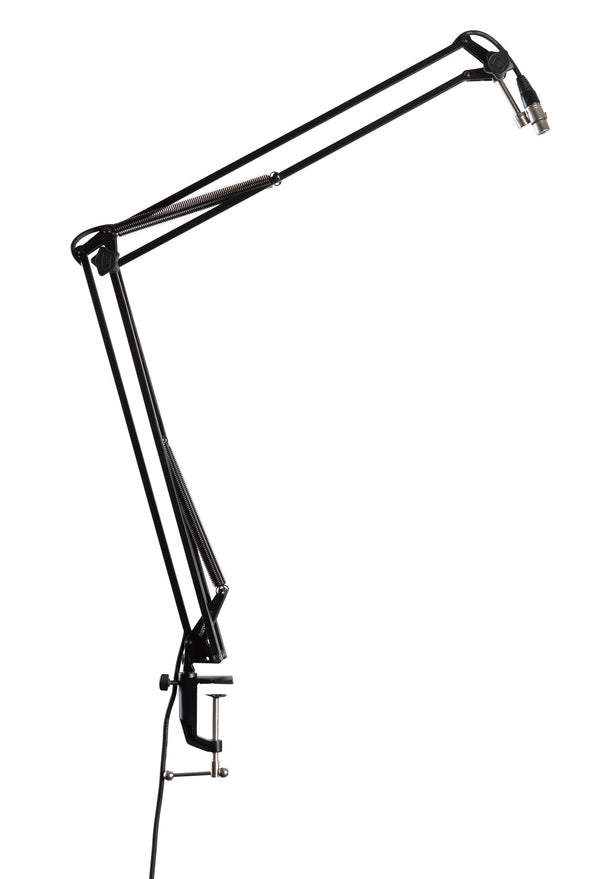 Desk-Mounted Broadcast/Podcast Boom Mic Stand-accessories-Gator- Hermes Music