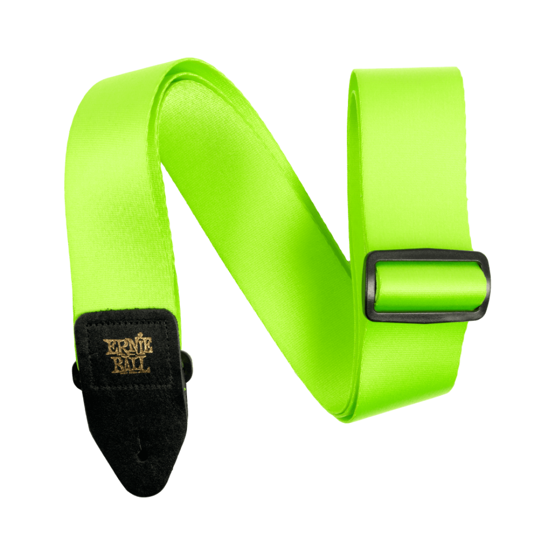 Ernie Ball P05320 Premium Guitar Strap/Bass Strap - Neon Green-Guitar Accessories-Ernie Ball- Hermes Music