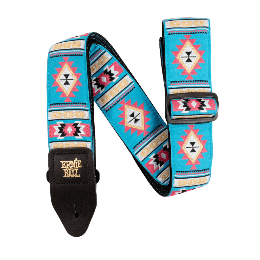 Ernie Ball P05326 Classic Jacquard Guitar Strap/Bass Strap - Sedona Blue-Guitar Accessories-Ernie Ball- Hermes Music