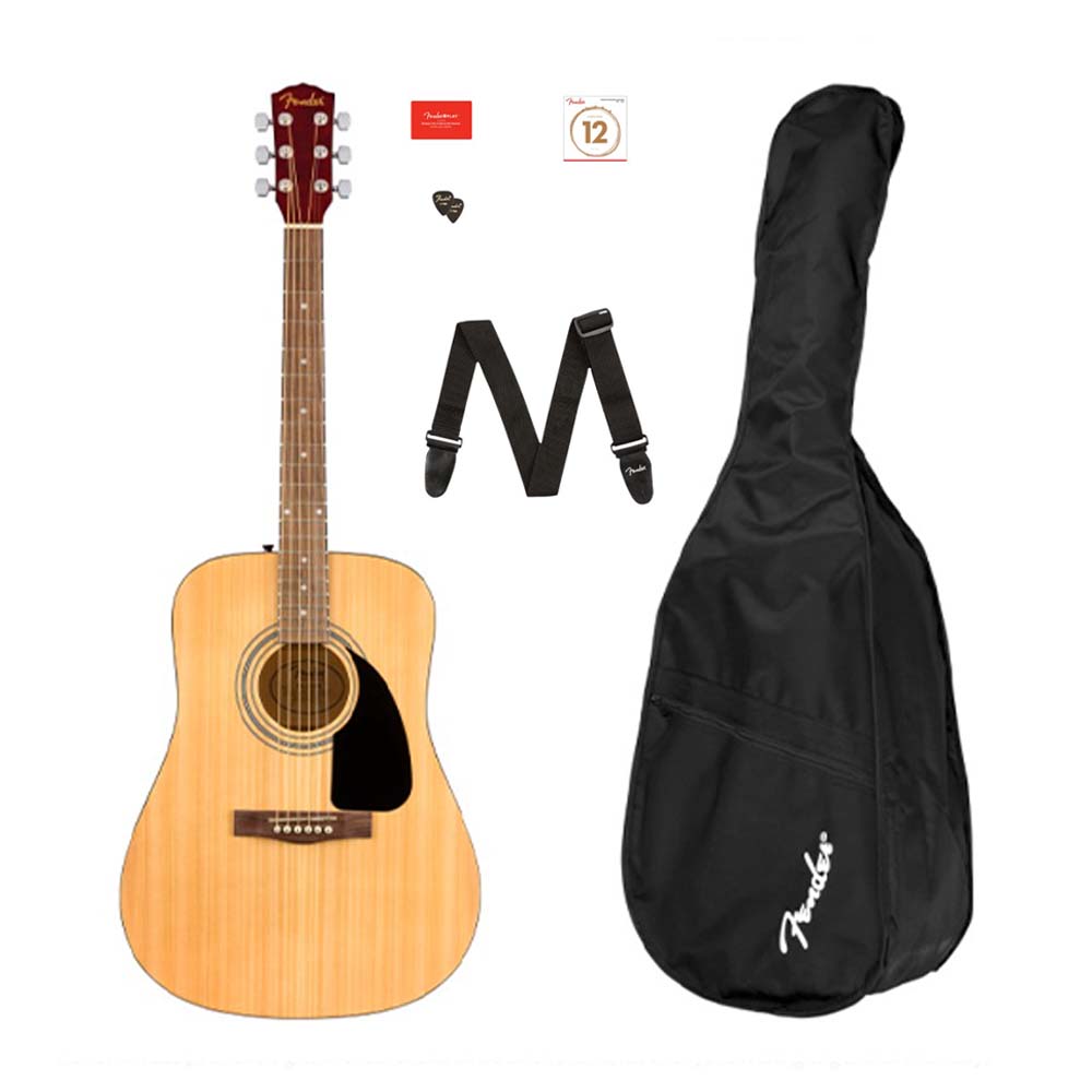 Fender FA-115 Dreadnaught Pack V2 Natural-guitar-Fender- Hermes Music