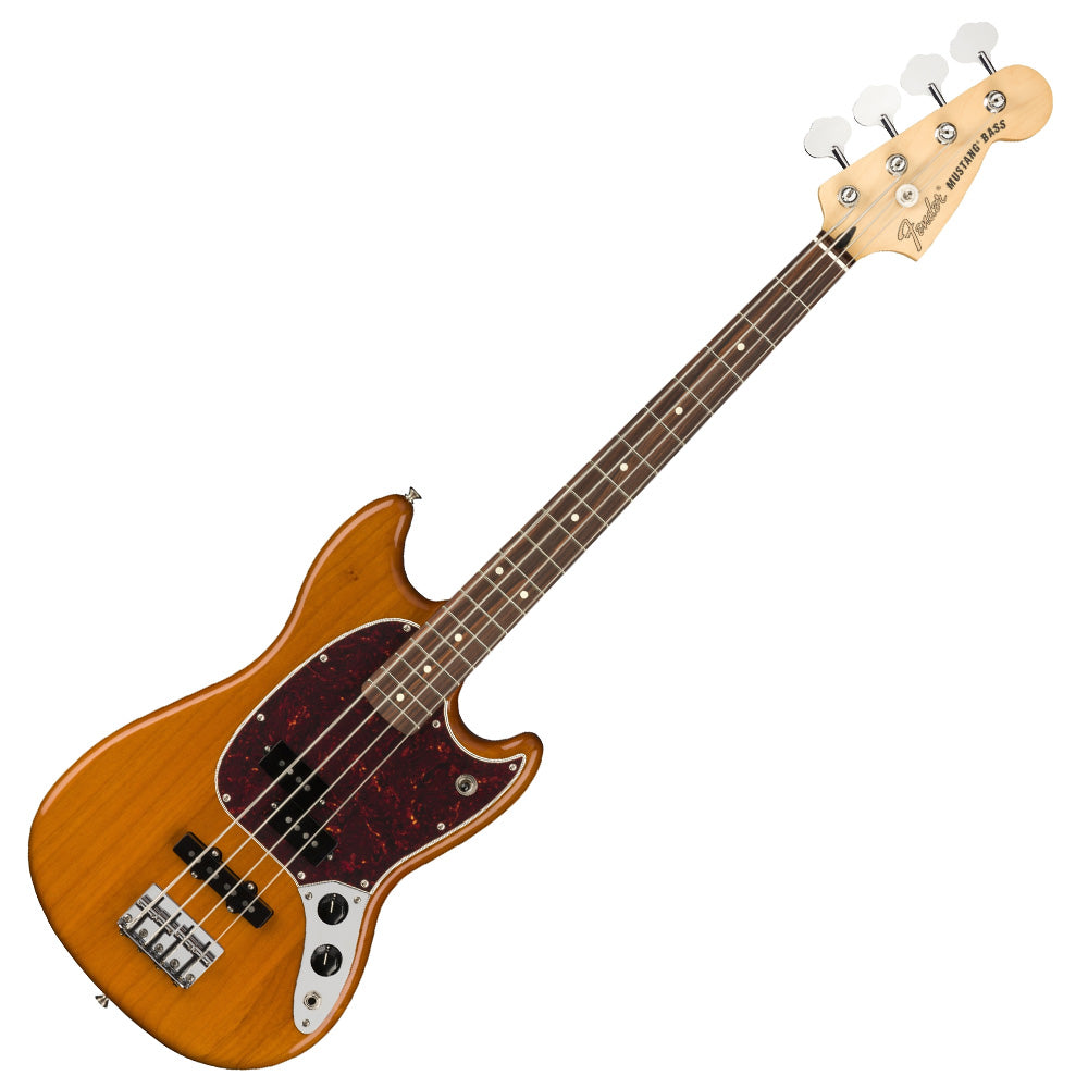 Fender Player Mustang Bass PJ Aged Natural-bass-Fender- Hermes Music