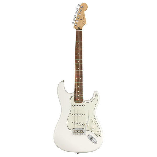 Fender Player Strat PF Electric Guitar Polar White-Guitar-Fender- Hermes Music