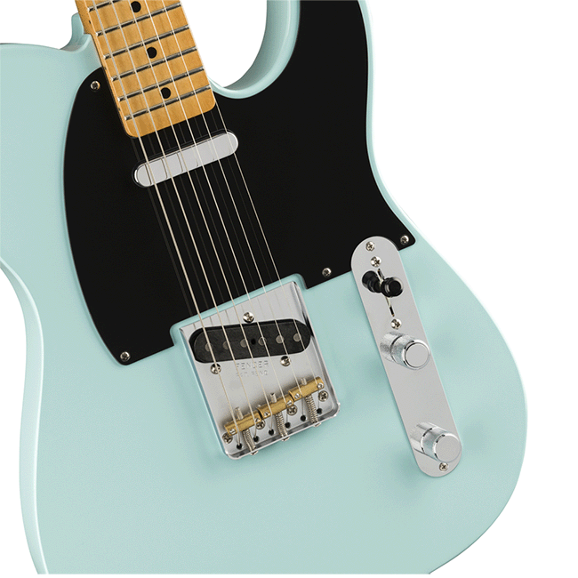 Fender® Fender VINTERA 50S Telecaster Modified Maple Daphne Blue-guitar-Fender- Hermes Music