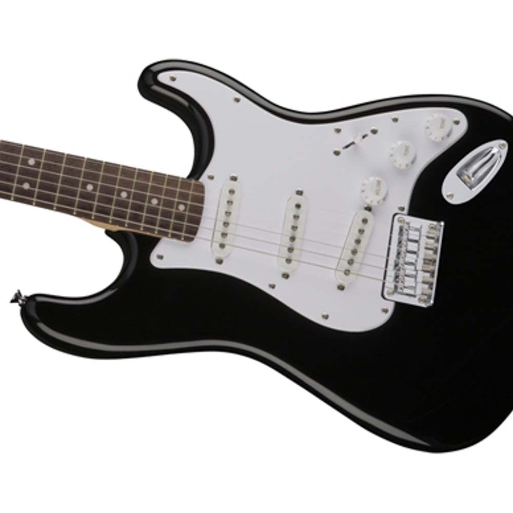 Fender® Squier Bullet Strat Electric Guitar Black-guitar-Fender- Hermes Music