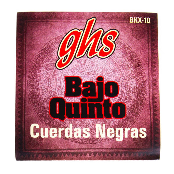 GHS Strings BKX Bajo Quinto Strings - Black-accessories-GHS Strings- Hermes Music