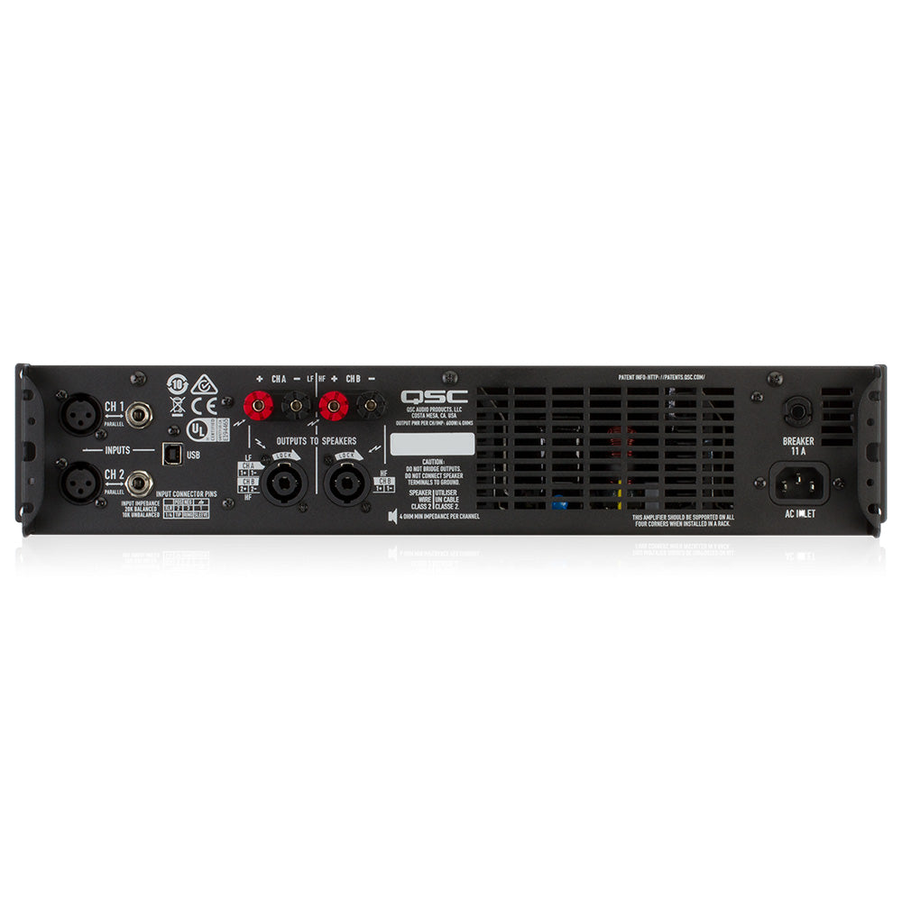 QSC GXD8 1200W 2-Channel Power Amplifier