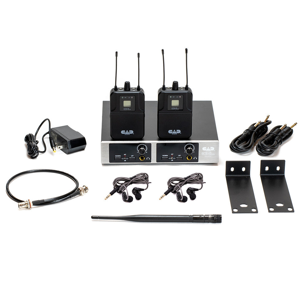 Cad Audio GXLIEM2 - Dual GXLIEM Wireless In Ear Monitor System-wireless system-CAD AUDIO-Hermes Music