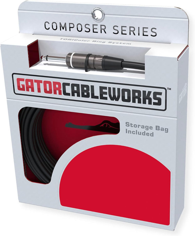 Gator Cable Works 10 Foot Strt to Strt Instrument Cable GCWC-INS-10-Cables-Gator- Hermes Music