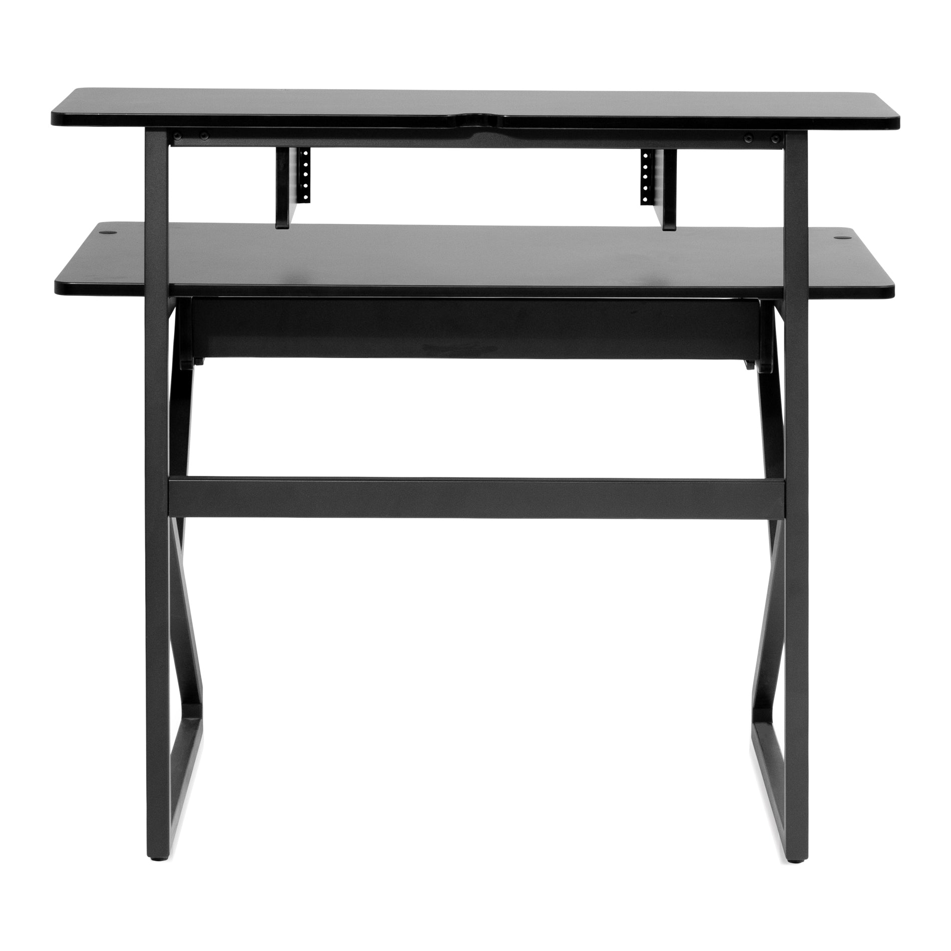 Gator Content Creator Furniture Series Main Desk in Black Finish-Musical Keyboard Stands-Gator- Hermes Music