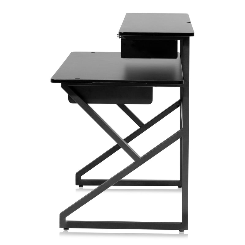 Gator Content Creator Furniture Series Main Desk in Black Finish-Musical Keyboard Stands-Gator- Hermes Music