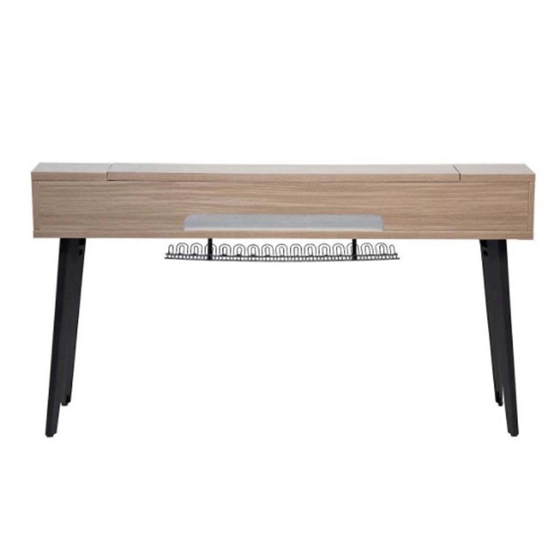 Gator Frameworks Elite Series 88-Note Keyboard Desk Driftwood Grey Finish-Musical Keyboard Stands-Gator- Hermes Music