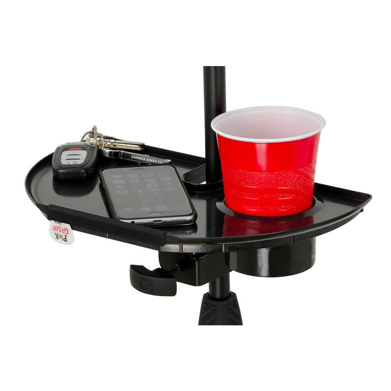Gator Microphone Stand Accessory Tray with Drink Holder-accessories-Gator- Hermes Music