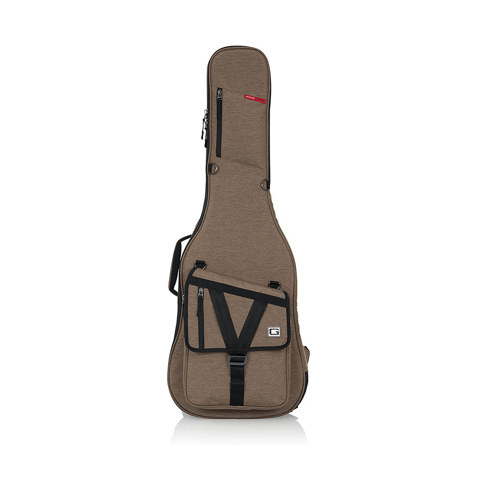 Gator Transit Series Acoustic Guitar Gig Bag with Light Grey Exterior-accessories-Gator- Hermes Music